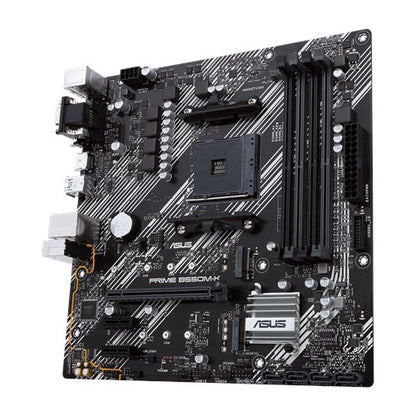 TARJETA MADRE ASUS PRIME B550M-K, MICRO ATX, AMD,RYZEN AM4,PCIE 4, HDMI / D-SUB / DVI, SATA 6 GBPS