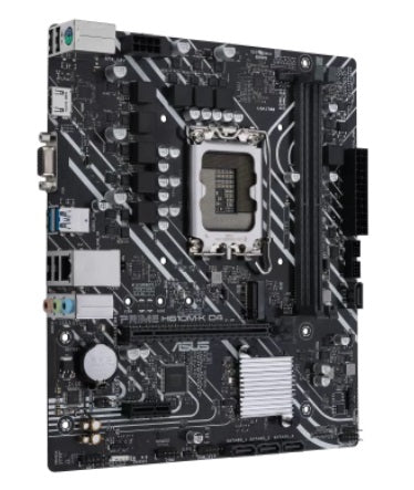 TARJETA MADRE ASUS PRIME H610M-K D4,MICRO ATX, SOCKET INTEL® LGA 1700 INTEL®14A, 13A Y 12A GEN,DDR4, PCIE 4.0, PUERTOS M.2 DUALES, DISPLAYPORT, HDMI®, D-SU