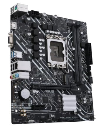 TARJETA MADRE ASUS PRIME H610M-K D4,MICRO ATX, SOCKET INTEL® LGA 1700 INTEL®14A, 13A Y 12A GEN,DDR4, PCIE 4.0, PUERTOS M.2 DUALES, DISPLAYPORT, HDMI®, D-SU