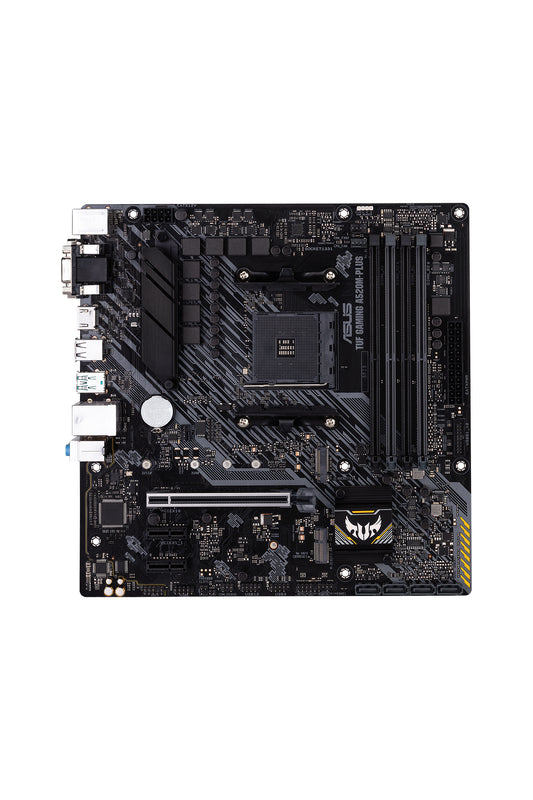 TARJETA MADRE ASUS TUF GAMING A520M-PLUS WIFI MICRO ATX, AMD,RYZEN AM4, ,M.2, DISPLAYPORT, HDMI, D-SUB, PUERTOS USB 3.2 GEN 1, SATA 6 GBPS Y AURA SYNC