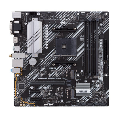 TARJETA MADRE ASUS PRIME B550M-A AC,MICRO ATX, AMD,RYZEN AM4, PCIE 4, HDMI / D-SUB / DVI, SATA 6 GBPS, USB 3.2 GEN 2, AURA SYNC.