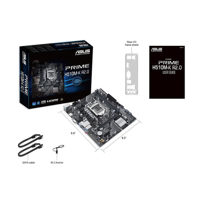 TARJETA MADRE ASUS PRIME H510M-K R2.0, MICRO ATX, SOCKET INTEL® LGA 1200,, INTEL®11A Y 10A GEN,PCIE 4.0, PUERTO M.2 DE 32 GBPS, HDMI™, VGA, USB 3.2 GEN 1 T