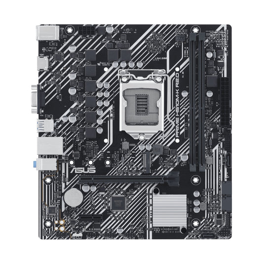 TARJETA MADRE ASUS PRIME H510M-K R2.0, MICRO ATX, SOCKET INTEL® LGA 1200,, INTEL®11A Y 10A GEN,PCIE 4.0, PUERTO M.2 DE 32 GBPS, HDMI™, VGA, USB 3.2 GEN 1 T