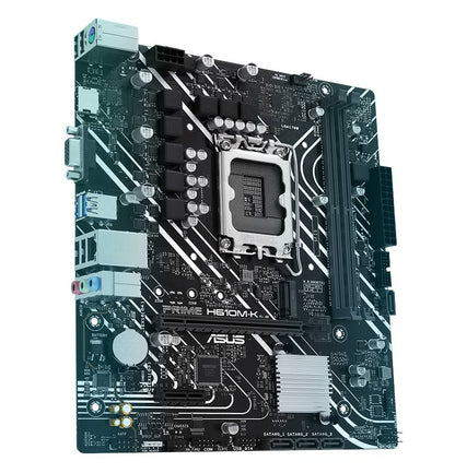 TARJETA MADRE ASUS PRIME H610M-K, DDR5, 96 GB, INTEL SOCKET LGA1700, MICRO-ATX, D-SUB Y HDMI
