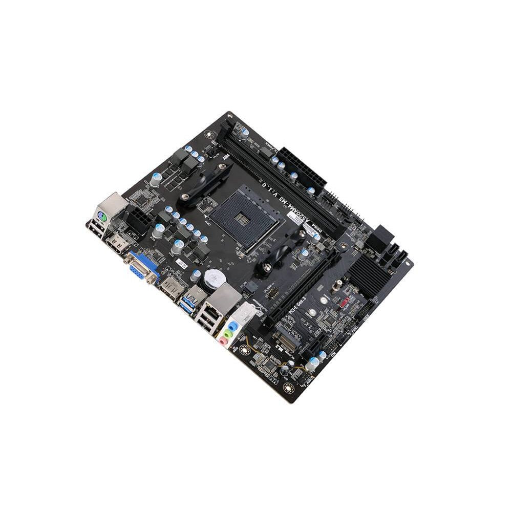 MOTHERBOARD ECS A520AM4-M3D, MICRO-ATX, SOCKET AM4, AMD A520, 64GB DDR4, HDMI/DP PARA AMD RYZEN 3 Y 5.