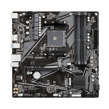 TARJETA MADRE GIGABYTE MICRO ATX B550M K, S-AM4, AMD B550, HDMI, 128GB DDR4 PARA AMD