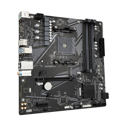 TARJETA MADRE GIGABYTE MICRO ATX B550M K, S-AM4, AMD B550, HDMI, 128GB DDR4 PARA AMD