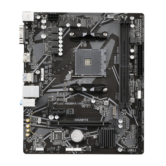 MOTHERBOARD GIGABYTE A520M K, DDR4-SDRAM, 64 GB, AMD, ZÓCALO AM4, MICRO ATX