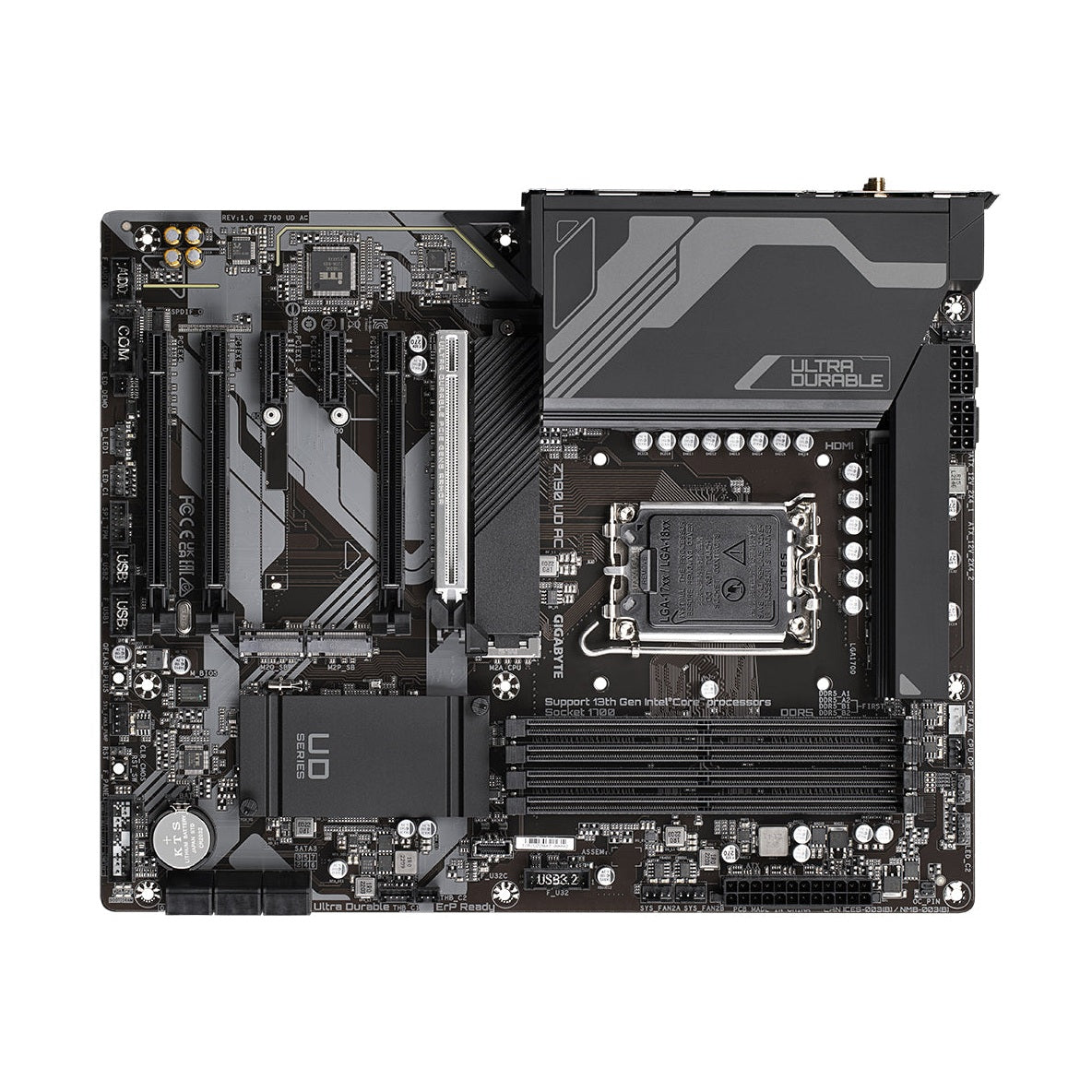 TARJETA MADRE GIGABYTE ATX Z790 UD AC, S-1700, INTEL Z790 EXPRESS, HDMI, 128GB DDR5 PARA INTEL