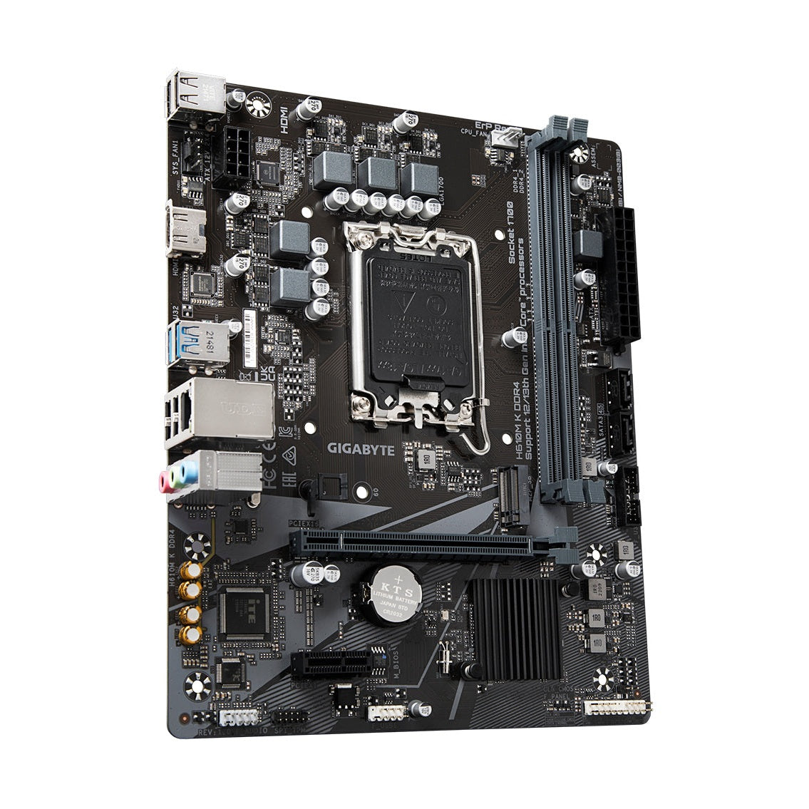 TARJETA MADRE GIGABYTE MICRO-ATX H610M K DDR4, S-1700, INTEL H610 EXPRESS, HDMI, 64GB DDR4 PARA INTEL