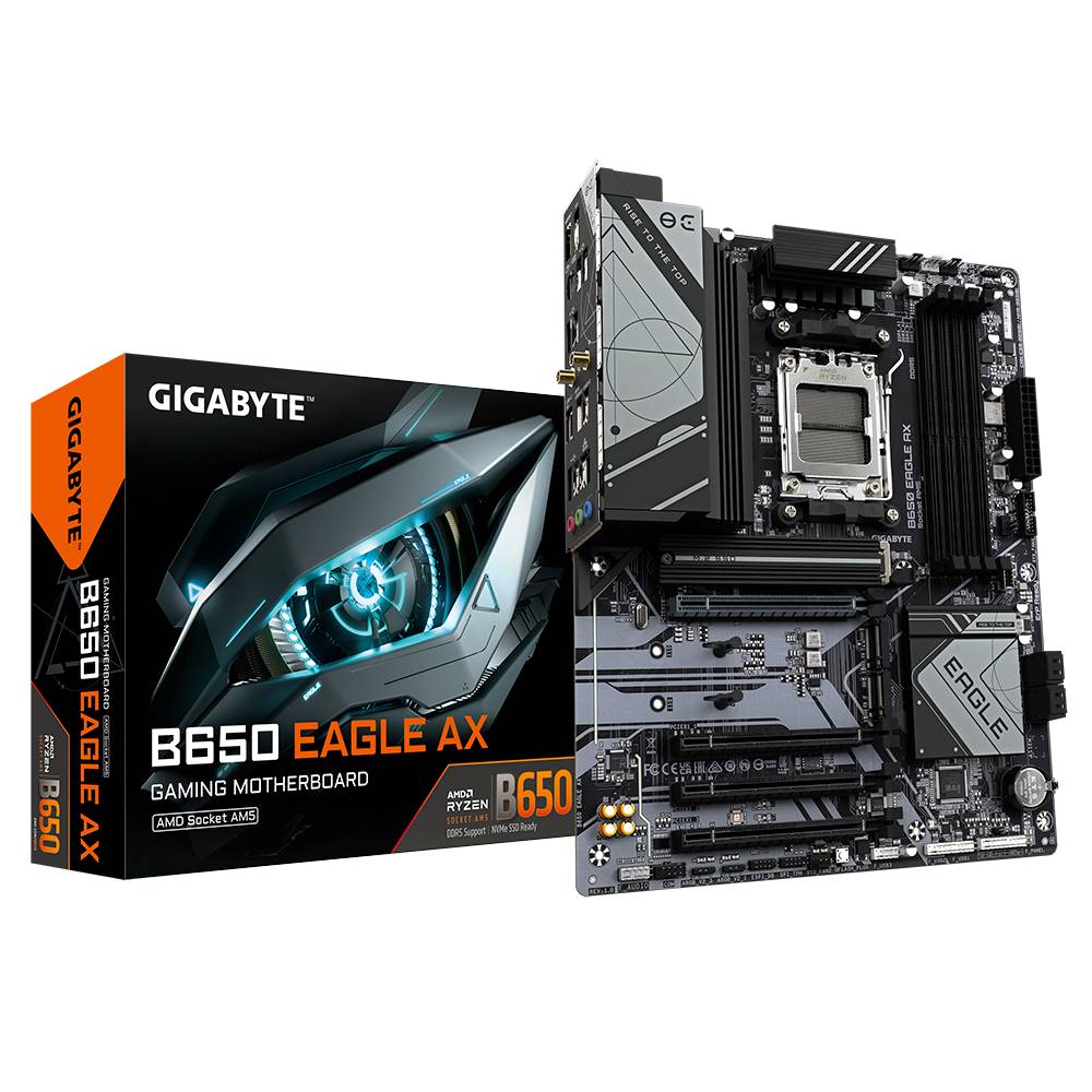 TARJETA MADRE  GIGABYTE ATX  B650 EAGLE AX,  S-AM5, B650,  192GB DDR5  PARA AMD
