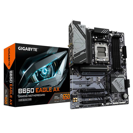 TARJETA MADRE  GIGABYTE ATX  B650 EAGLE AX,  S-AM5, B650,  192GB DDR5  PARA AMD
