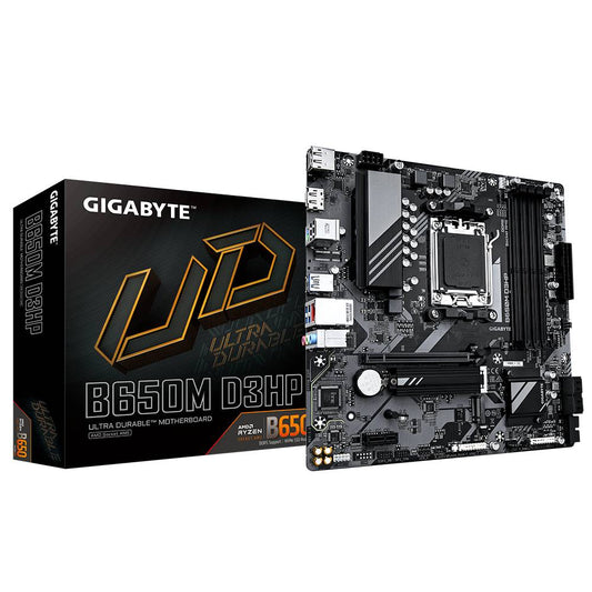 MOTHERBOARDS GIGABYTE B650M D3HP, DDR5-SDRAM, 192 GB, AMD, ZÓCALO AM5, MICRO ATX