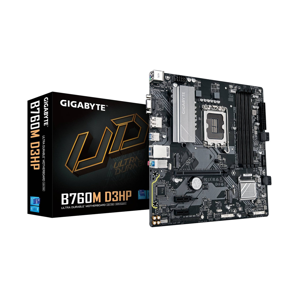 TARJETA MADRE GIGABYTE B760M D3HP, MICRO-ATX, LGA 1700, INTEL B760, DDR5, HDMI/DP PARA INTEL