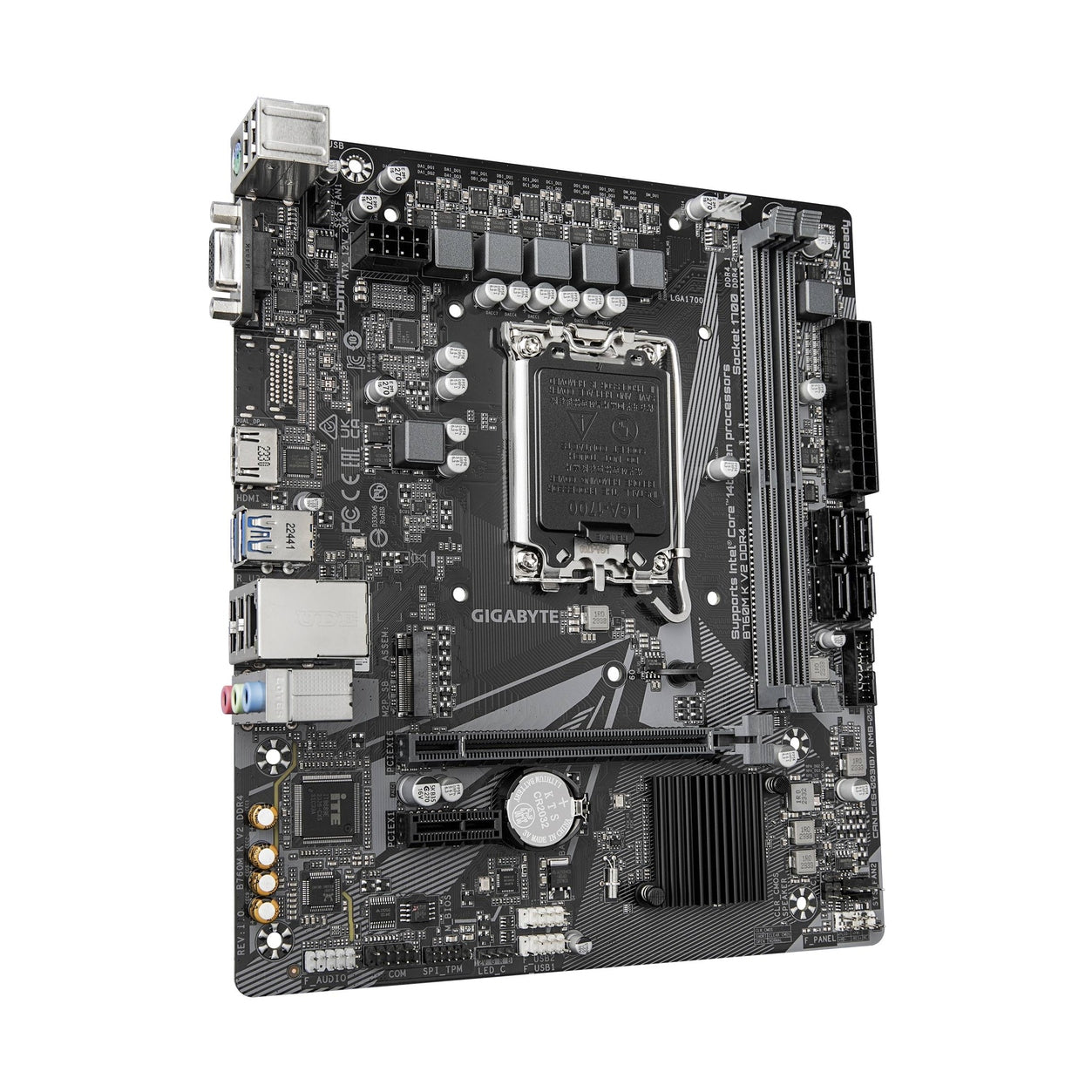 TARJETA MADRE GIGABYTE  MICRO ATX B760M K V2 DDR4, 64 GB DDR4  S-1700, PARA INTEL