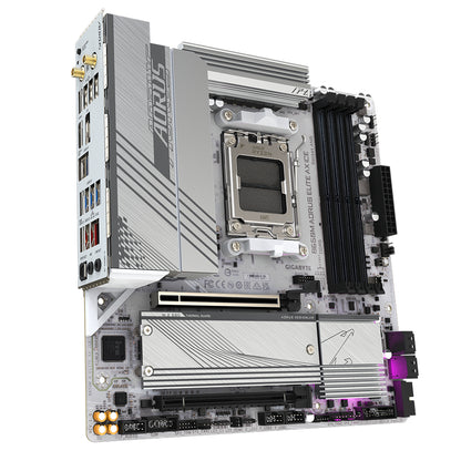 TARJETA MADRE GIGABYTE MICRO ATX B650M A ELITE AX ICE 64 GB DDR5 AM5 PARA AMD