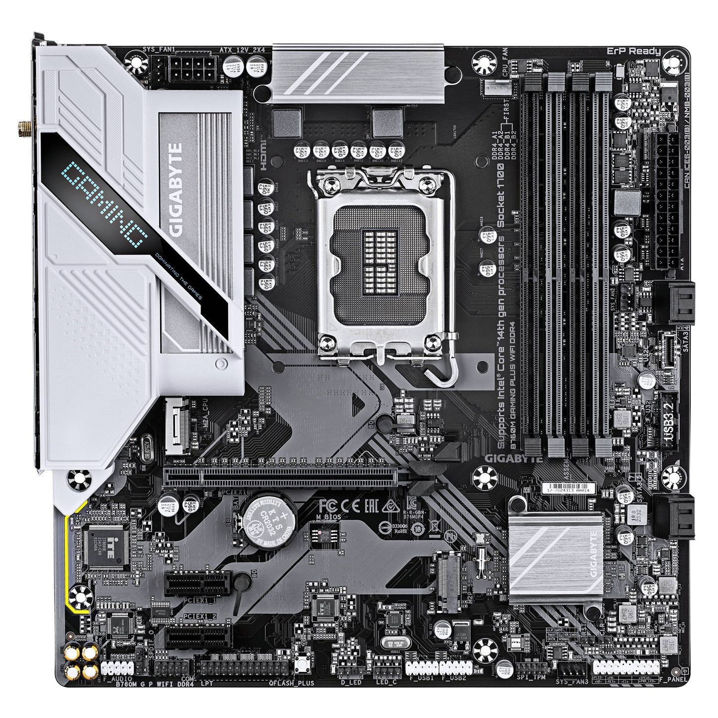 TARJETA MADRE GIGABYTE B760M G P WIFI DDR4, MICRO-ATX, LGA 1700, INTEL B760,  128GB DDR4,  HDMI/DP PARA  INTEL
