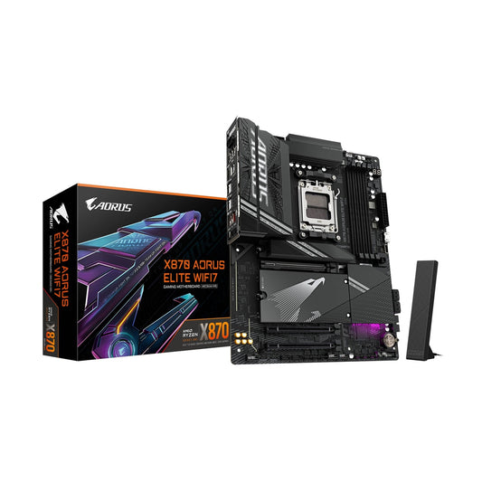 TARJETA MADRE  AORUS X870 A  ELITE WIFI7, ATX,  SOCKET AM5,  256GB DDR5,  PARA AMD