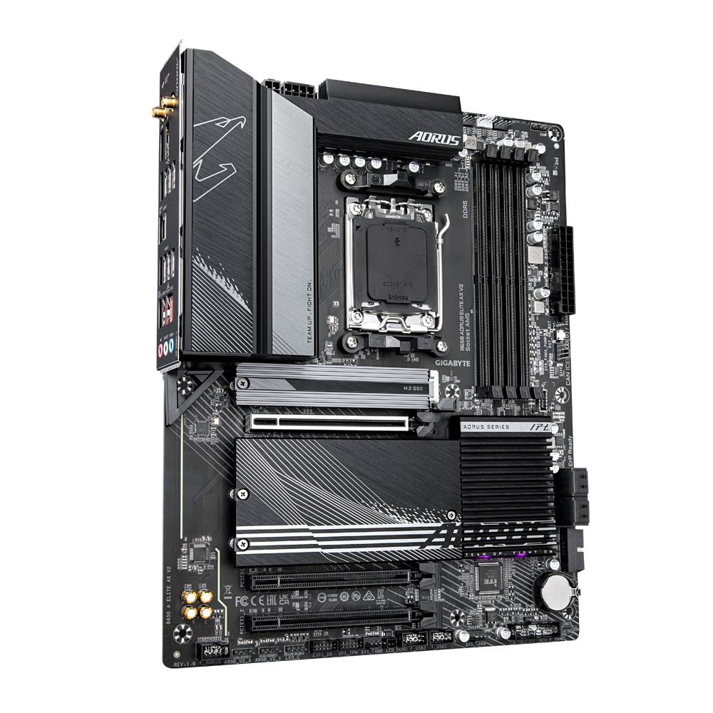 TARJETA MADRE GIGABYTE ATX B650 A ELITE AX V2 DDR5, AM5, 64 GB, PARA AMD