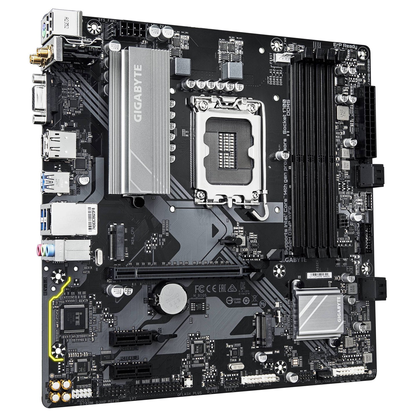 TARJETA MADRE GIGABYTE ATX B760M D3HP WIFI6 DDR5, S-1700, 48 GB, PARA INTEL