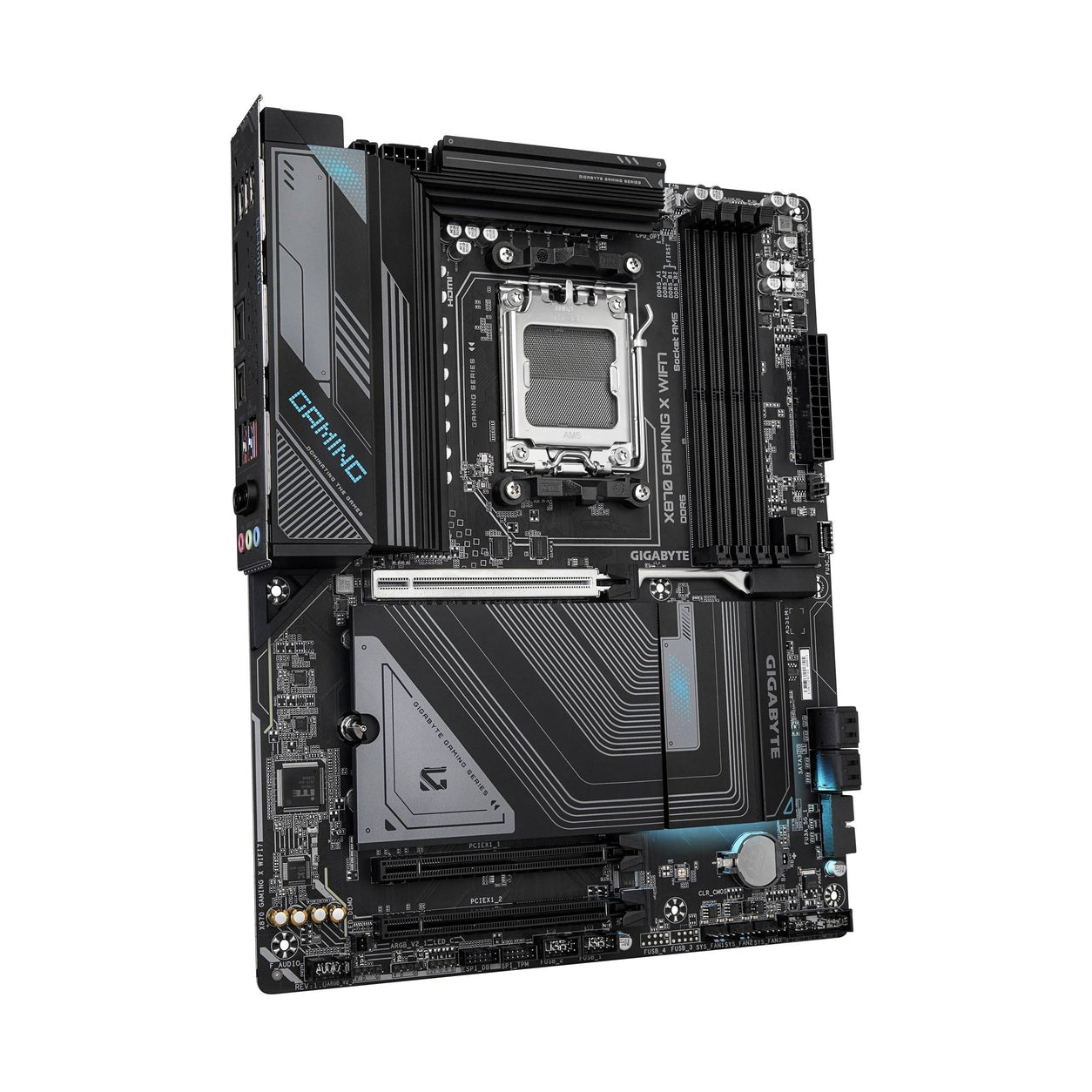 TARJETA MADRE ATX GIGABYTE X870 GAMING X WIFI7, DDR5, 256 GB, AM5, PARA AMD