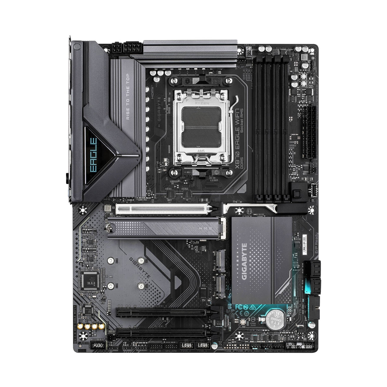 TARJETA MADRE GIGABYTE ATX X870 EAGLE WIFI7  DDR5, AM5, 64 GB, PARA AMD