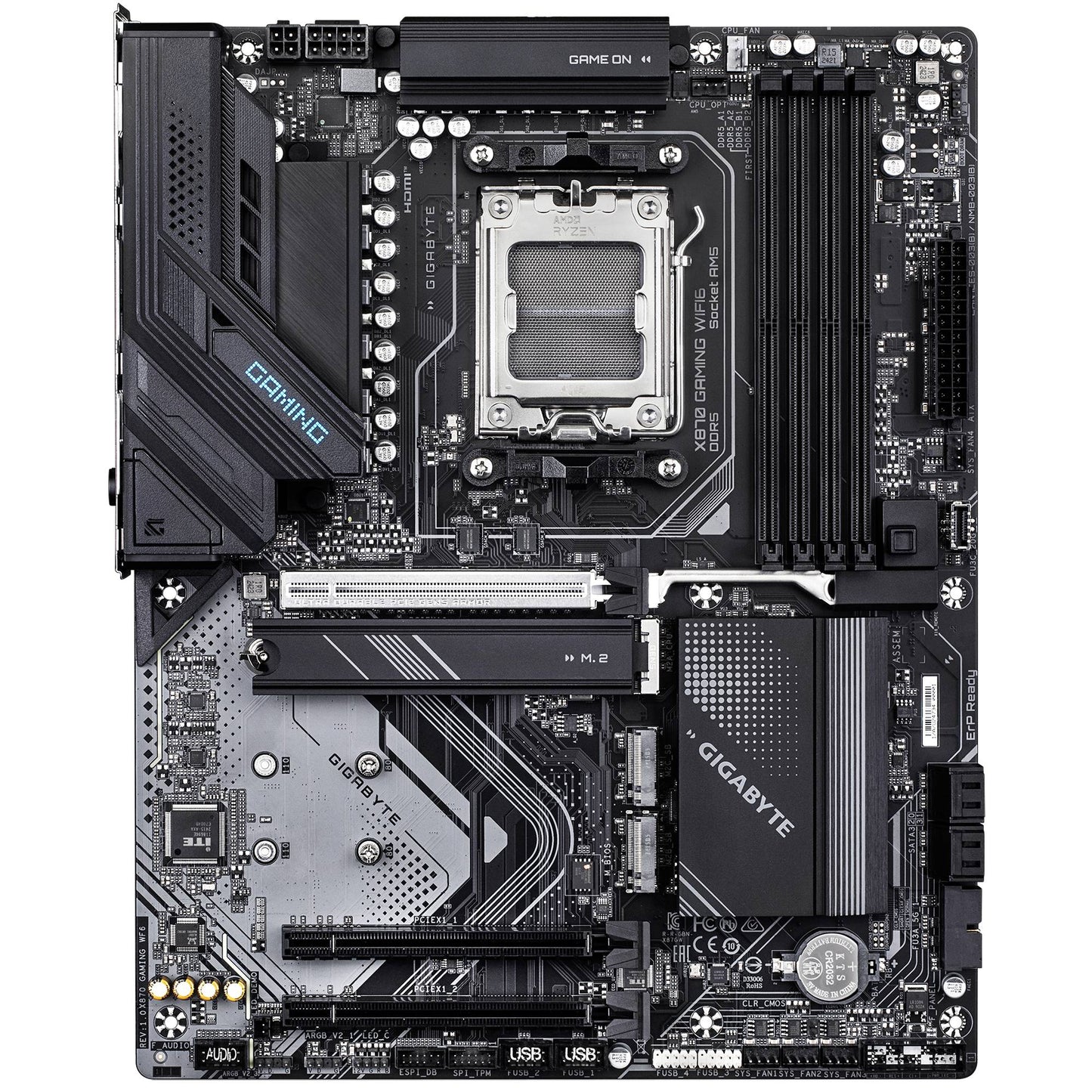 TARJETA MADRE GIGABYTE ATX X870 GAMING WF6 DDR5, AM5, 64 GB, PARA AMD