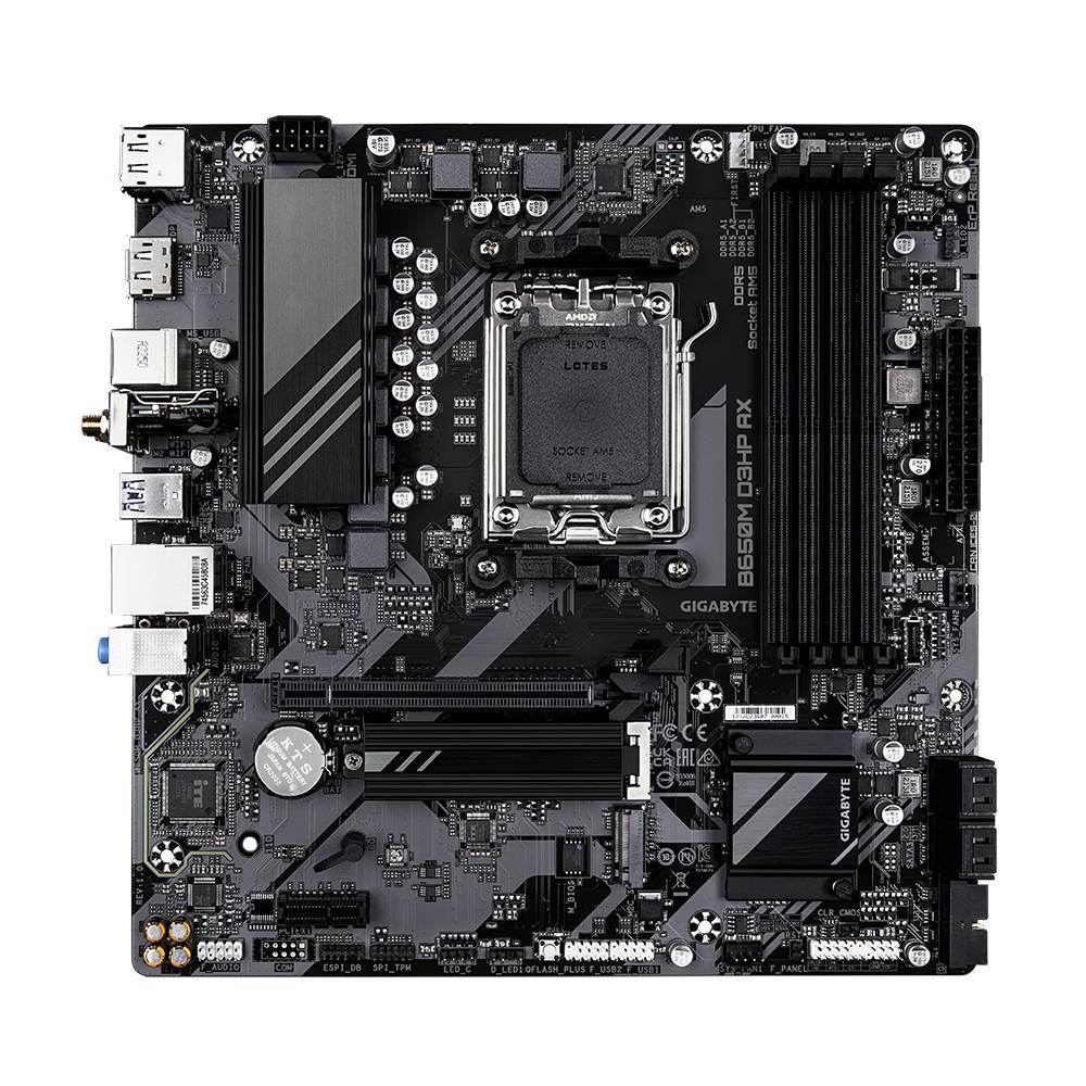 TARJETA MADRE GIGABYTE MICRO ATX B650M D3HP AX, DDR5, AM5, 256 GB, PARA AMD