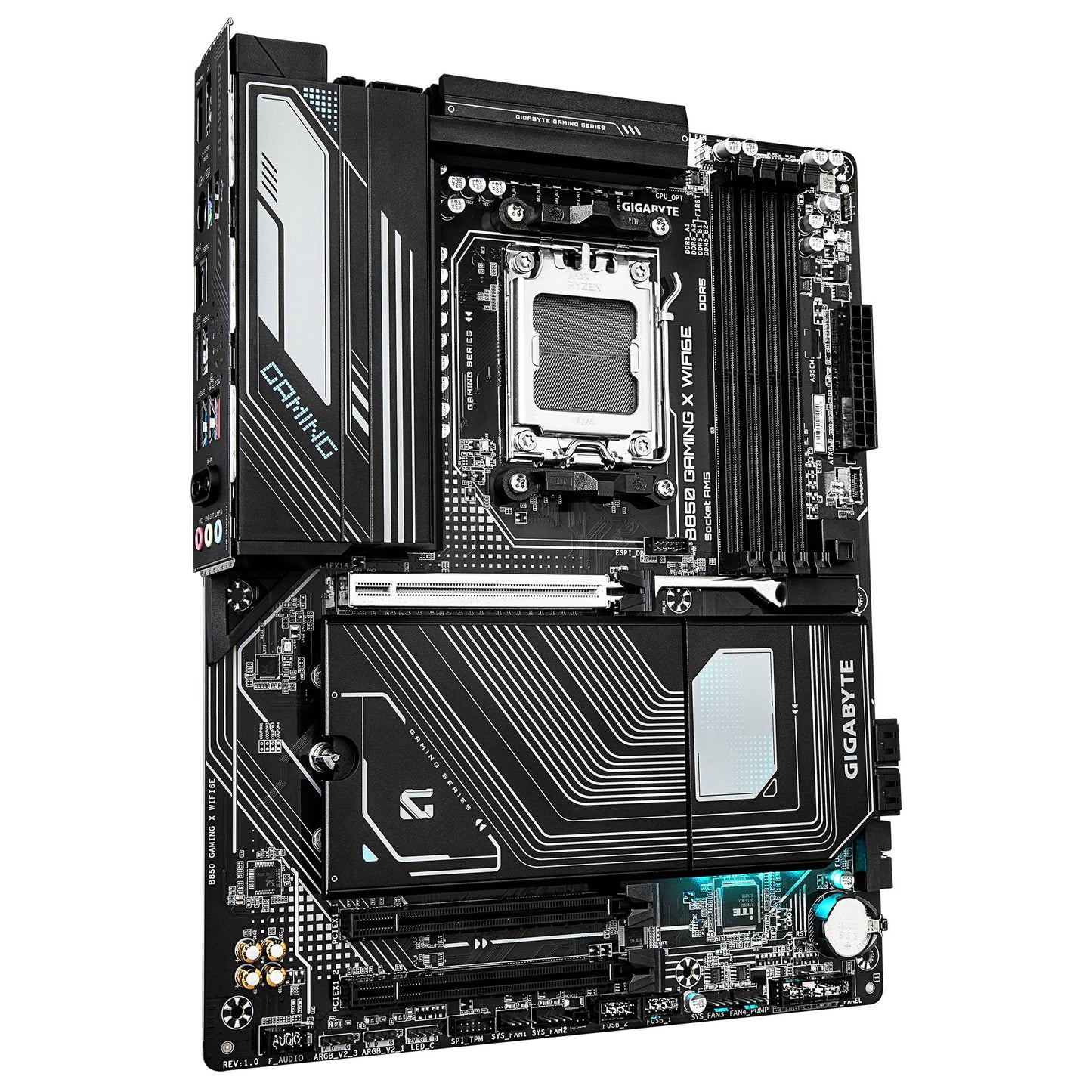 TARJETA MADRE GIGABYTE ATX B850 GAMING X WIFI6E, DDR5, AM5, 256 GB, PARA AMD
