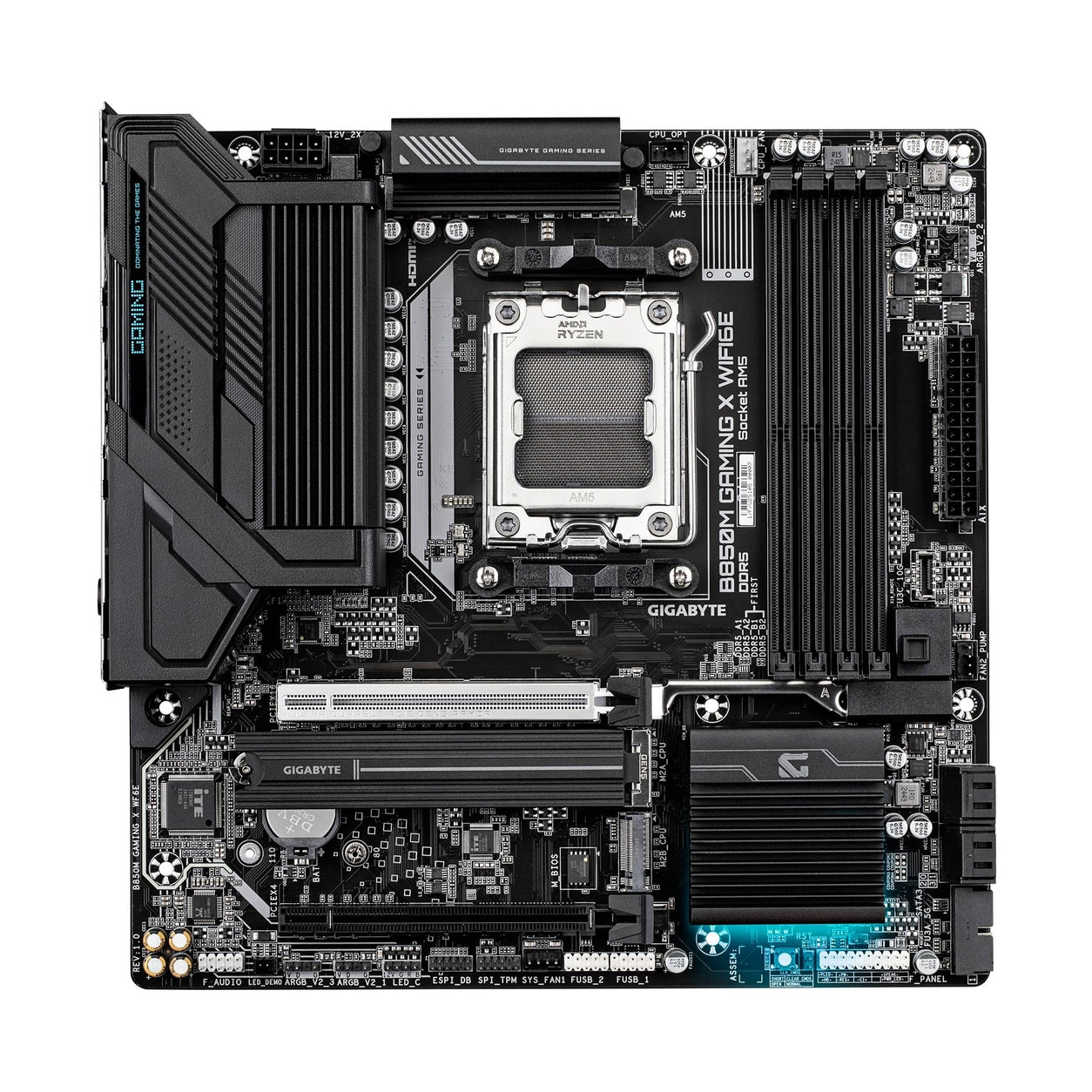 MOTHERBOARDS GIGABYTE B850M GAMING X WF6E, DDR5, 256 GB, AMD, MICRO ATX