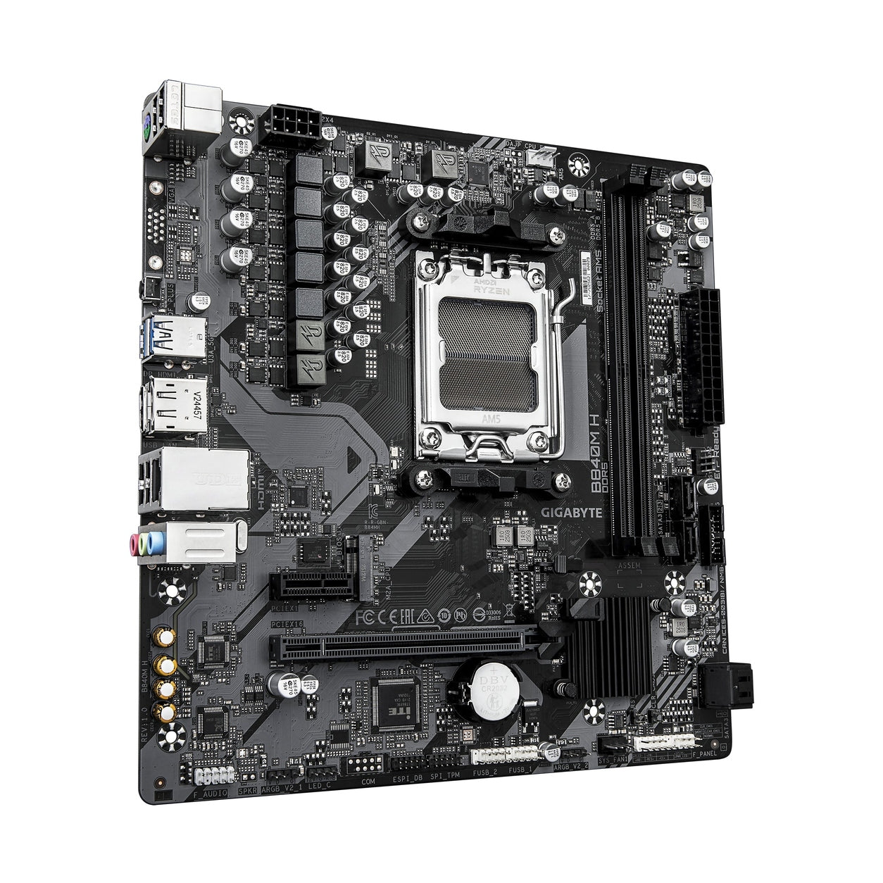 TARJETA MADRE GIGABYTE MICRO ATX B840M H, DDR5, AM5, 128 GB, PARA AMD