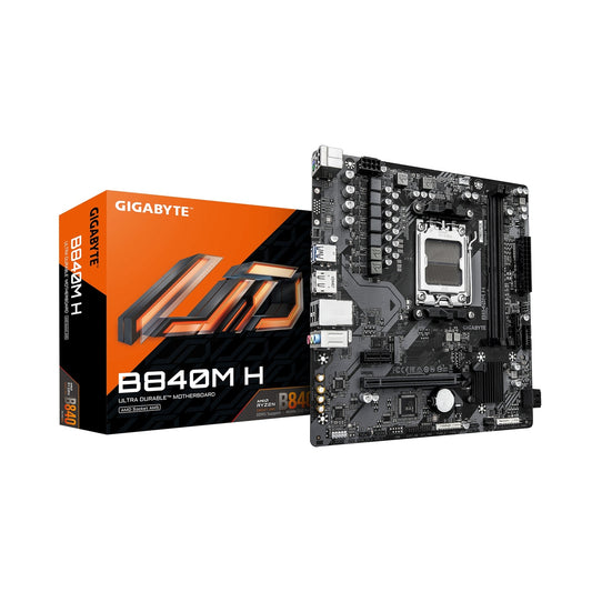 TARJETA MADRE GIGABYTE MICRO ATX B840M H, DDR5, AM5, 128 GB, PARA AMD