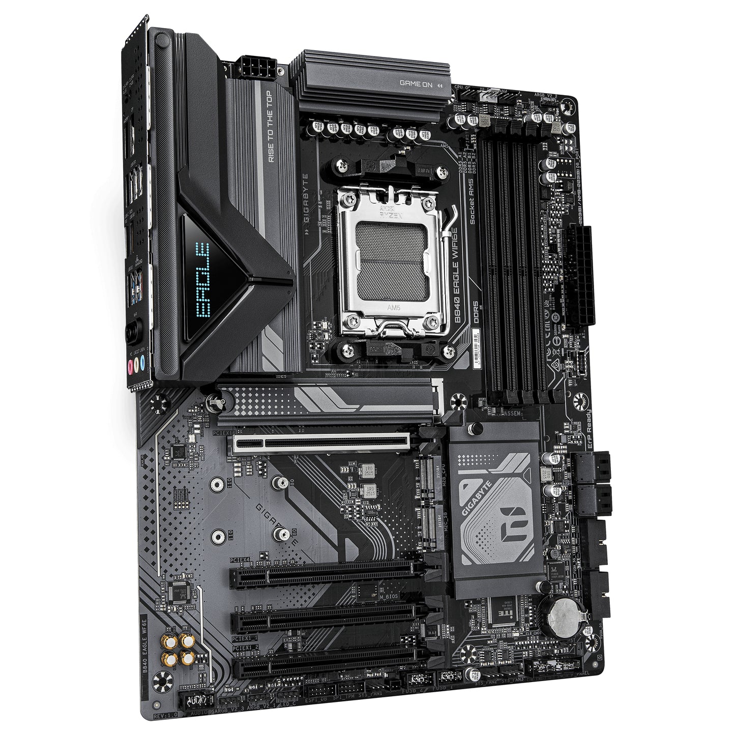 TARJETA MADRE GIGABYTE ATX B840 EAGLE WF6E, DDR5, AM5, 256 GB, PARA AMD