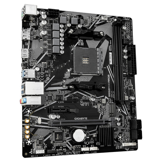 TARJETA MADRE GIGABYTE MICRO ATX, B550M H ARGB, DDR4, AM4, 64 GB, PARA AMD