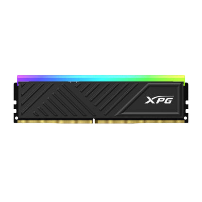 MEMORIA RAM ADATA XPG SPECTRIX D35G, DDR4 16GB UDIMM 3200MHZ, CON ILUMINACIÓN RGB. DISIPADOR NEGRO. AX4U320016G16A-SBKD35G