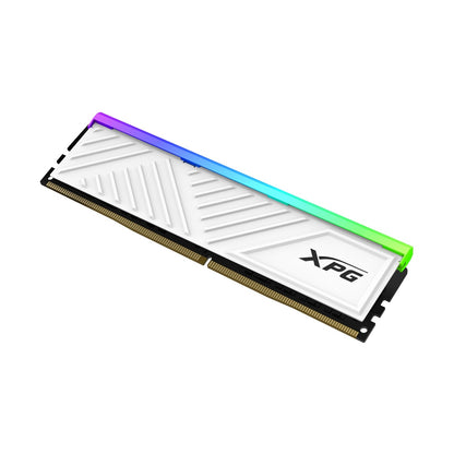 MEMORIA RAM ADATA XPG SPECTRIX D35G, DDR4 8GB UDIMM 3200MHZ, CON ILUMINACIÓN RGB. DISIPADOR BLANCO. AX4U32008G16A-SWHD35G