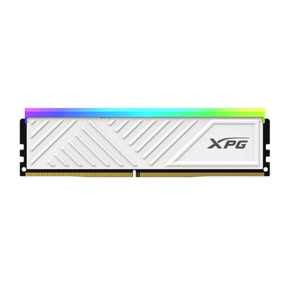 MEMORIA RAM ADATA XPG SPECTRIX D35G, DDR4 16GB UDIMM 3200MHZ, CON ILUMINACIÓN RGB. DISIPADOR BLANCO. AX4U320016G16A-SWHD35G