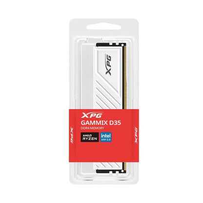 MEMORIA RAM ADATA XPG GAMMIX D35, DDR4 16GB UDIMM 3200MHZ. DISIPADOR BLANCO. AX4U320016G16A-SWHD35