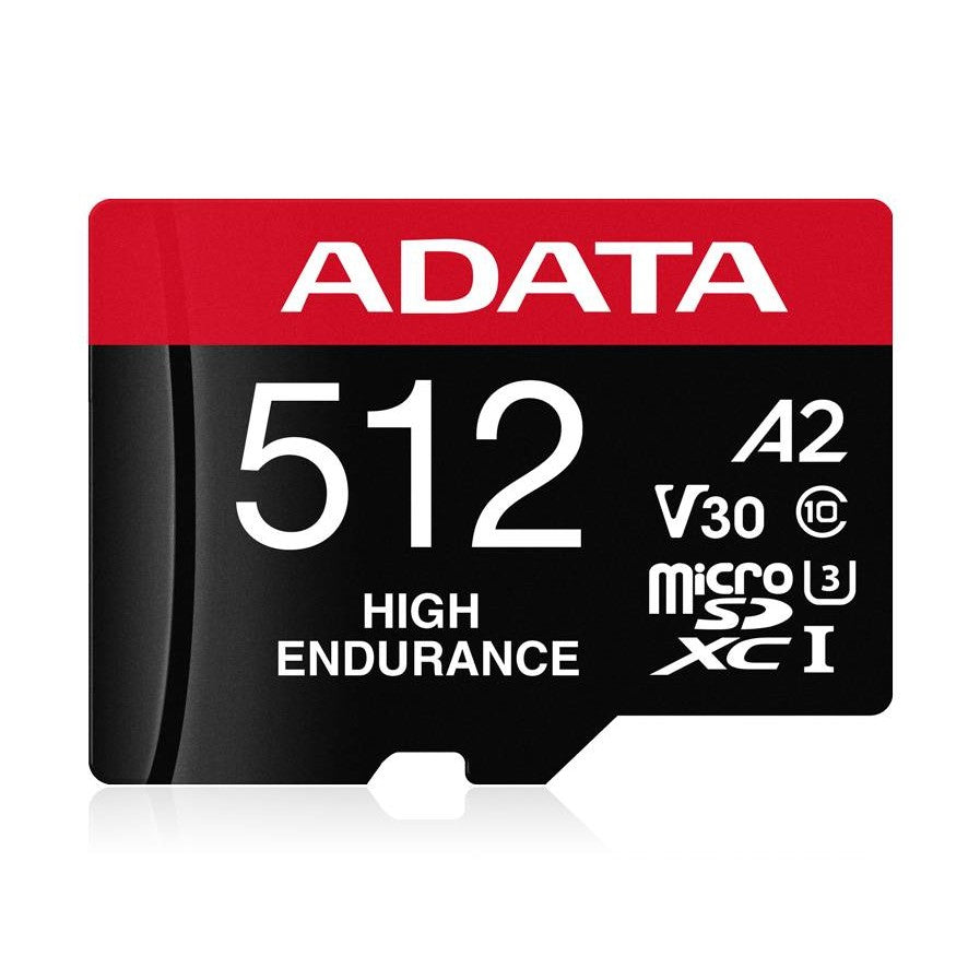 MICRO SECURE DIGITAL ADATA HIGH ENDURANCE (ALTA DURABILIDAD) MICROSDXC UHS-I U3, SD6.0 CLASE 10, V30 512GB CLASE 10 (A2)