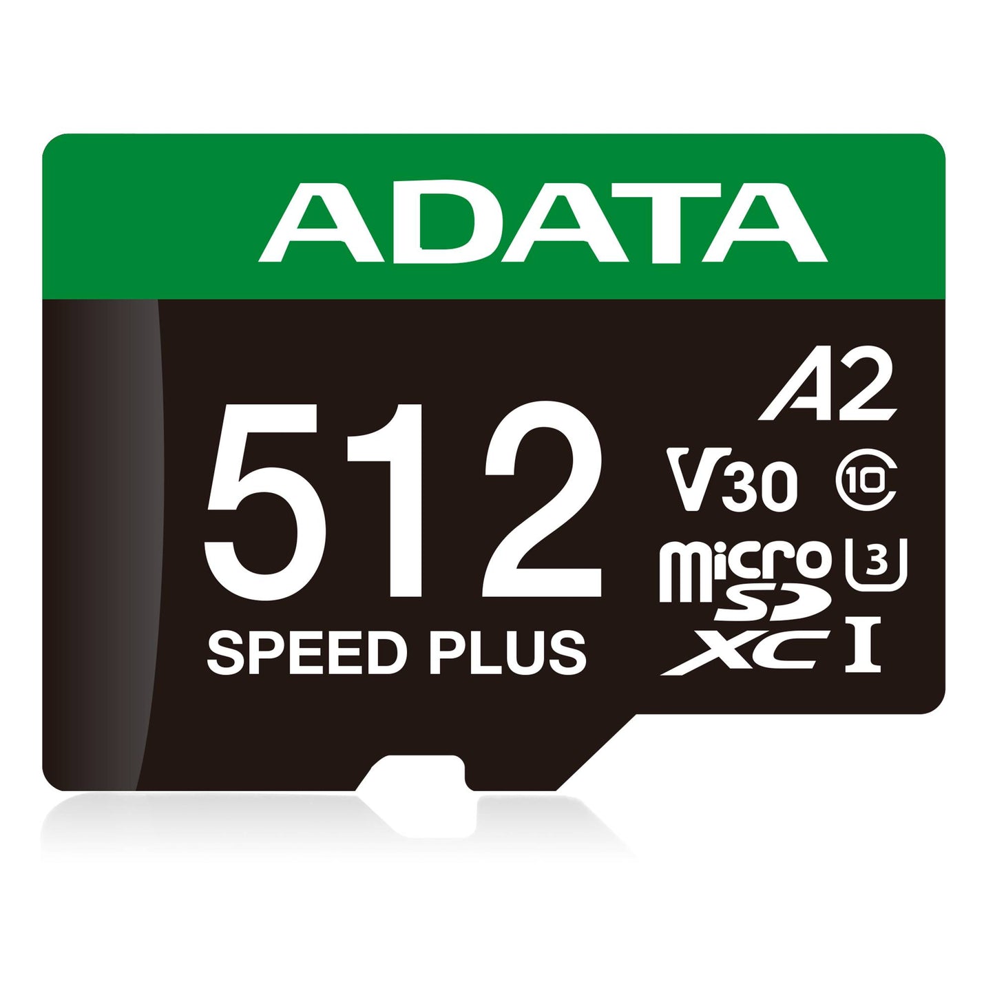 MICRO SECURE DIGITAL ADATA SPEED PLUS MICROSDXC UHS-I U3 CLASE 10, SD 6.0, V30 512GB CLASE 10 (A2), VELOCIDAD DE LECTURA / ESCRITURA 180/160 MB/S UD512GUI3