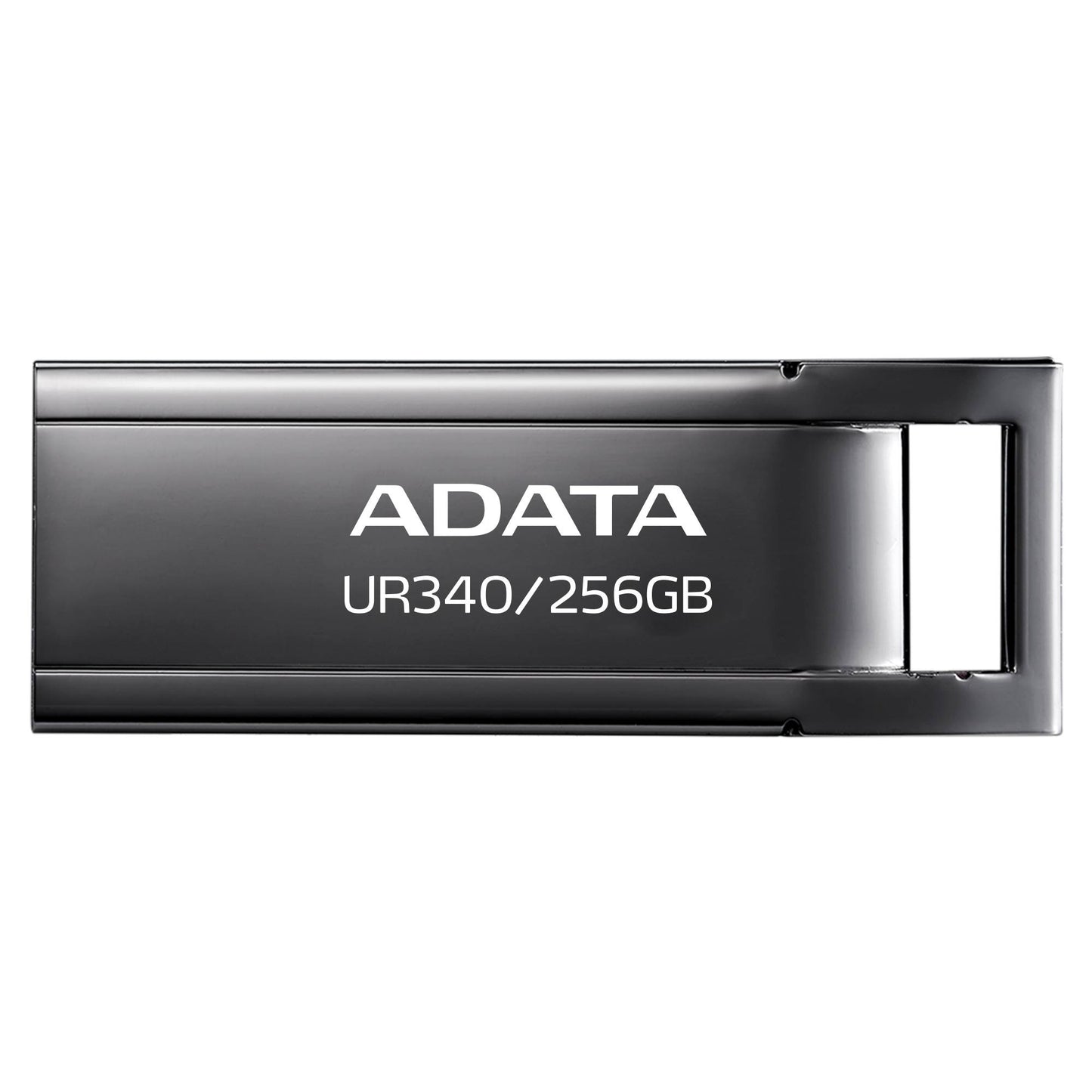 MEMORIA USB DE 256GB UR340 3.2 GEN 1 (RETROCOMPATIBLE 3.0 Y 2.0), DISEÑO ELEGANTE SIN TAPA. COLOR METÁLICO NEGRO. AROY-UR340-256GBK