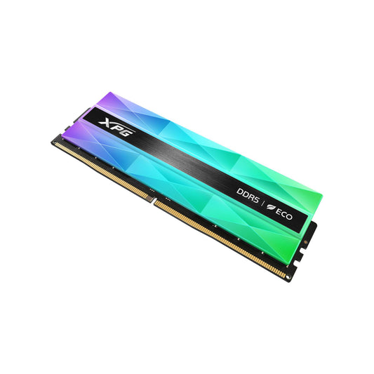 MEMORIA RAM ADATA XPG LANCER NEON RGB, DDR5 16GB UDIMM 6000MT/S. DISIPADOR DE ALUMINIO GRIS PLATEADO. AX5U6000C3016G-CLANRSG