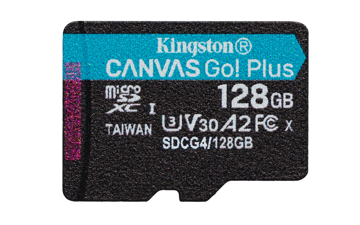 MEMORIA MICROSD KINGSTON CANVAS GO! PLUS GEN4 128GB R.200MB/S CL10 UHS-I U3 V30 A2