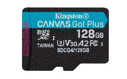 MEMORIA MICROSD KINGSTON CANVAS GO! PLUS GEN4 128GB R.200MB/S CL10 UHS-I U3 V30 A2
