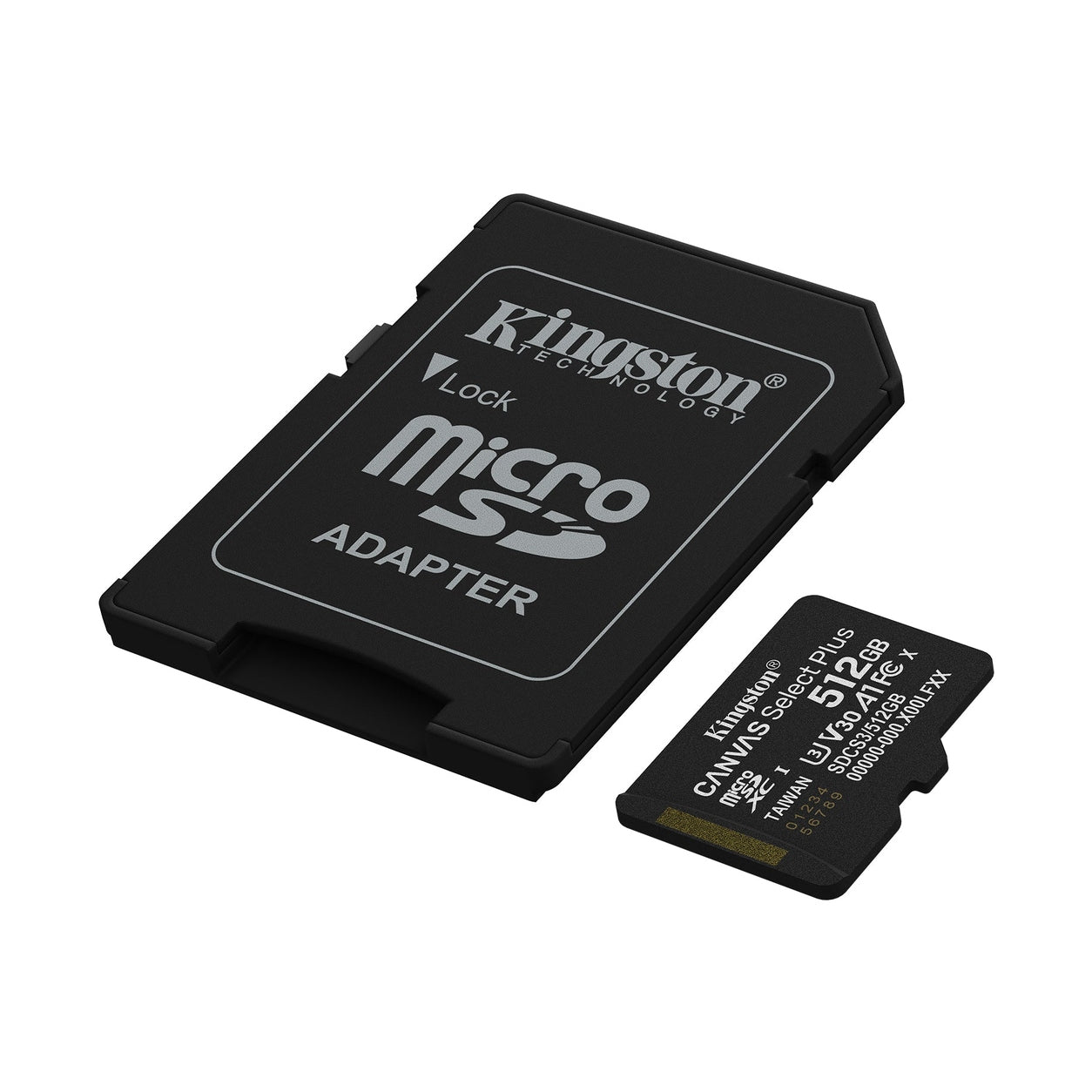 MEMORIA MICROSD KINGSTON CANVAS SELECT PLUS GEN3 512GB R.150MB/S CL10 UHS-I U3 V30 A1