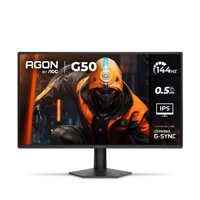 MONITOR AOC GAMING 27G50F BRILLO 300CD/M2 (TYPICAL ) TIEMPO DE RESPUESTA 0.05 MS (MPRT) ENTRADA DE SEÑAL HDMI 1.4 X DP RESOLUCIÓN 1920 X 1080 @ 144 HZ