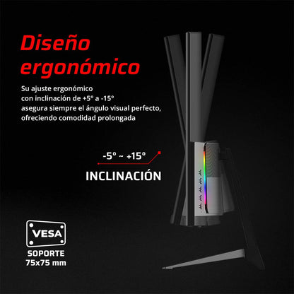 MONITOR CURVO GAMING 23.8 PULGADAS 180HZ ANDROMEDA MAG24Y  PANEL VA, CURVO