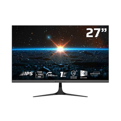 MONITOR GAMER 27 PULGADAS COSMOS EDGE MCE27P BALA RUSH IPS, RESOLUCIÓN: 1920 X 1080  FHD FRECUENCIA: 240HZ