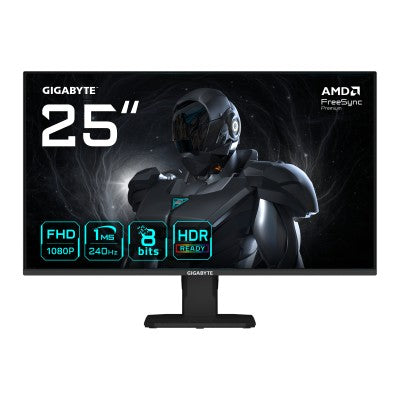 MONITOR GAMER GIGABYTE GS25F2A, 24.5 PULGADAS, PLANO, NEGRO, 1920 X 1080 (FHD), 2 HDMI, DISPLAYPORT