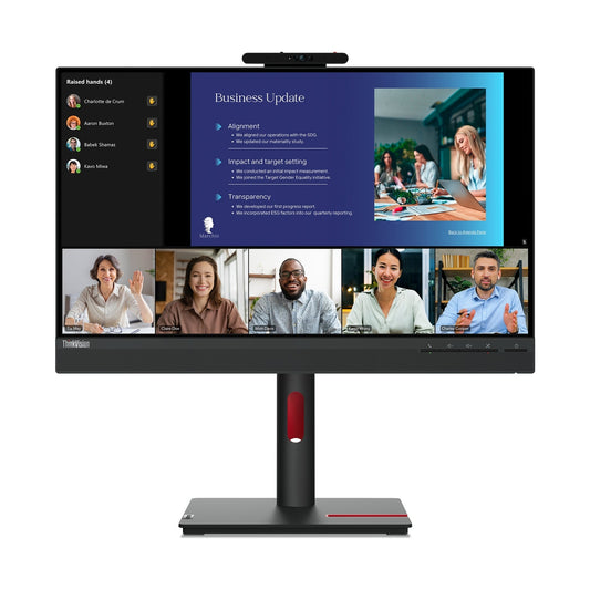 MONITOR LENOVO THINKVISION T24V-30, PANTALLA IPS FHD DE 23,8 PULGADAS(1920 X 1080),1XHDMI1.4,1X DP 1.2,1XVGA, CÁMARA,GARANTÍA 3 AÑOS CON FABRICANTE